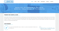 Desktop Screenshot of plymouthdentalclinic.co.uk